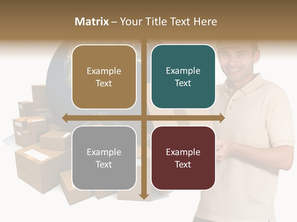 Heap Illustration Cargo PowerPoint Template