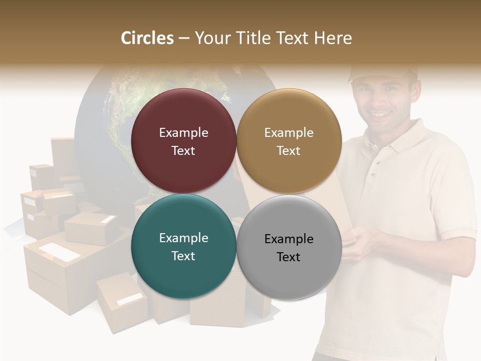 Heap Illustration Cargo PowerPoint Template