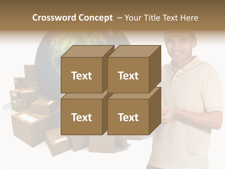 Heap Illustration Cargo PowerPoint Template