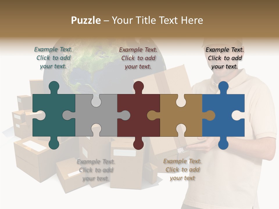 Heap Illustration Cargo PowerPoint Template