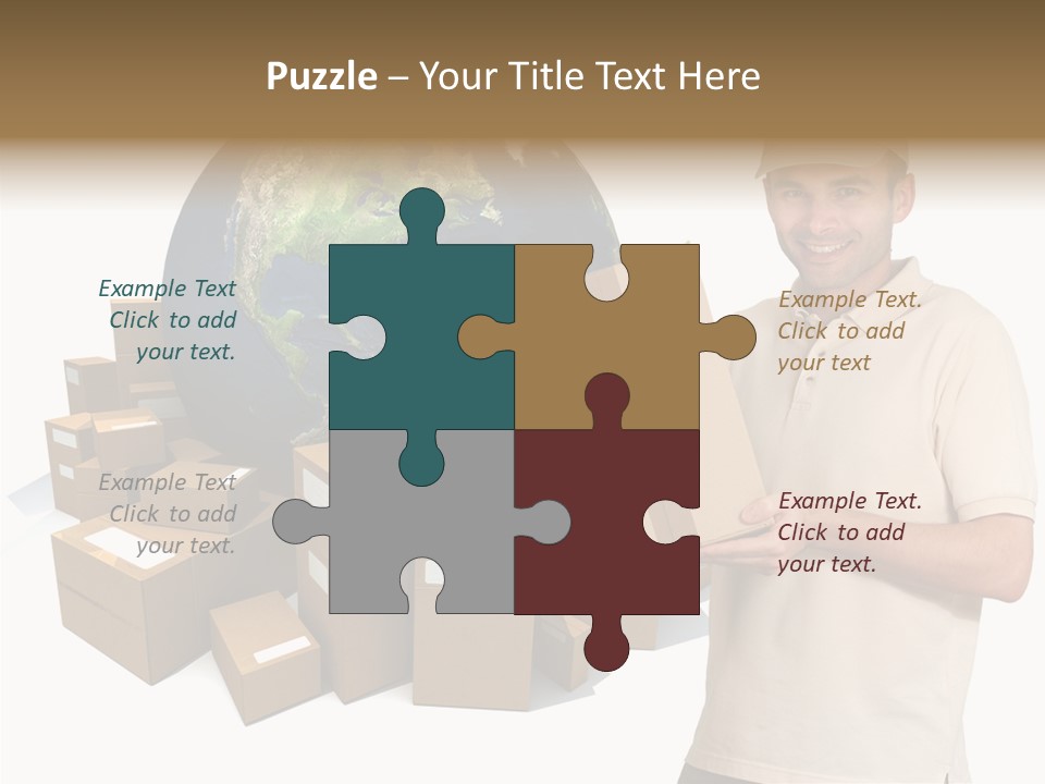 Heap Illustration Cargo PowerPoint Template