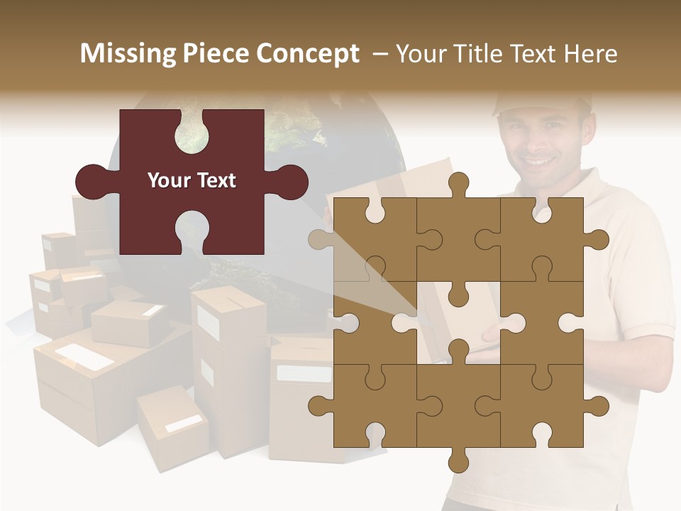 Heap Illustration Cargo PowerPoint Template