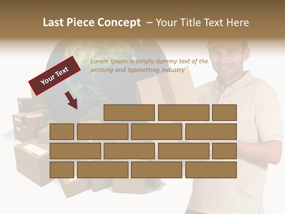 Heap Illustration Cargo PowerPoint Template