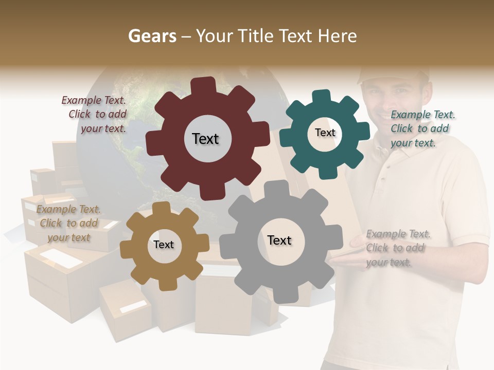 Heap Illustration Cargo PowerPoint Template