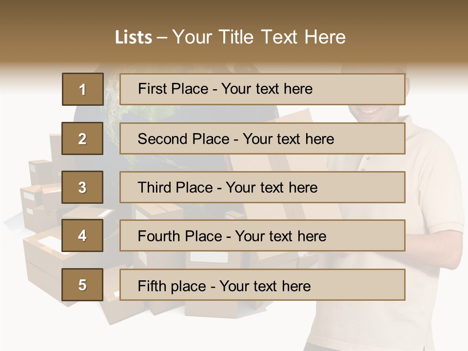 Heap Illustration Cargo PowerPoint Template