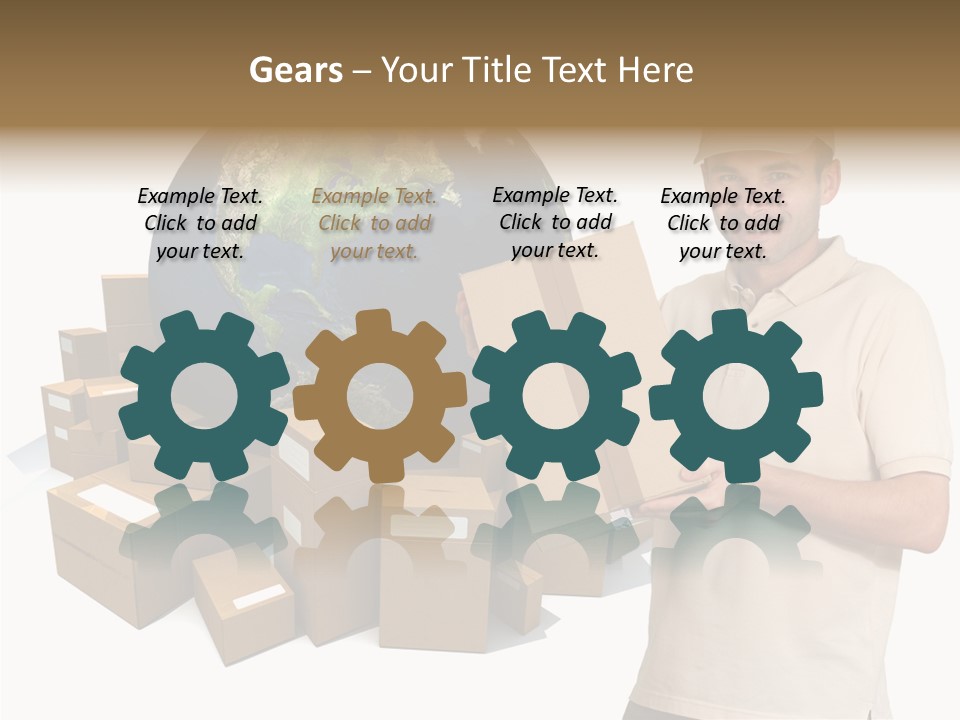 Heap Illustration Cargo PowerPoint Template