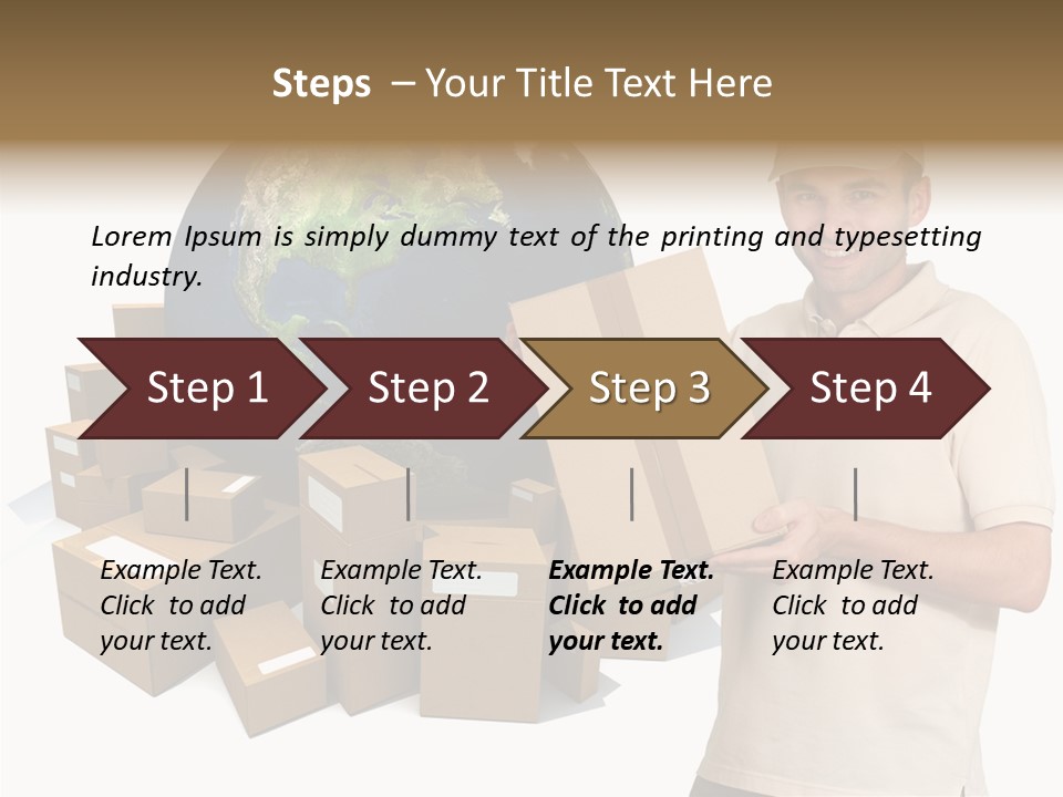 Heap Illustration Cargo PowerPoint Template