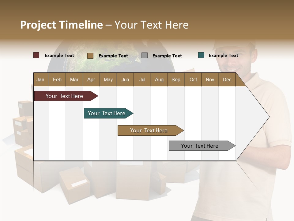 Heap Illustration Cargo PowerPoint Template