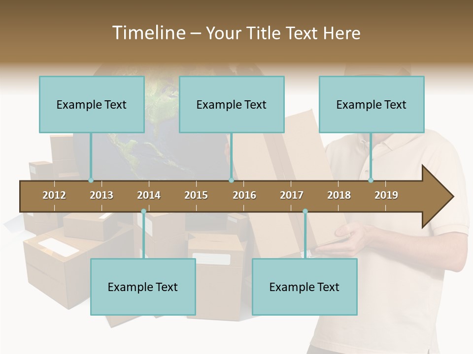 Heap Illustration Cargo PowerPoint Template