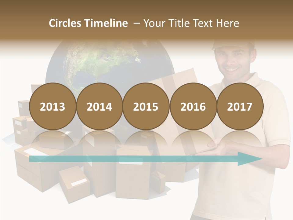 Heap Illustration Cargo PowerPoint Template