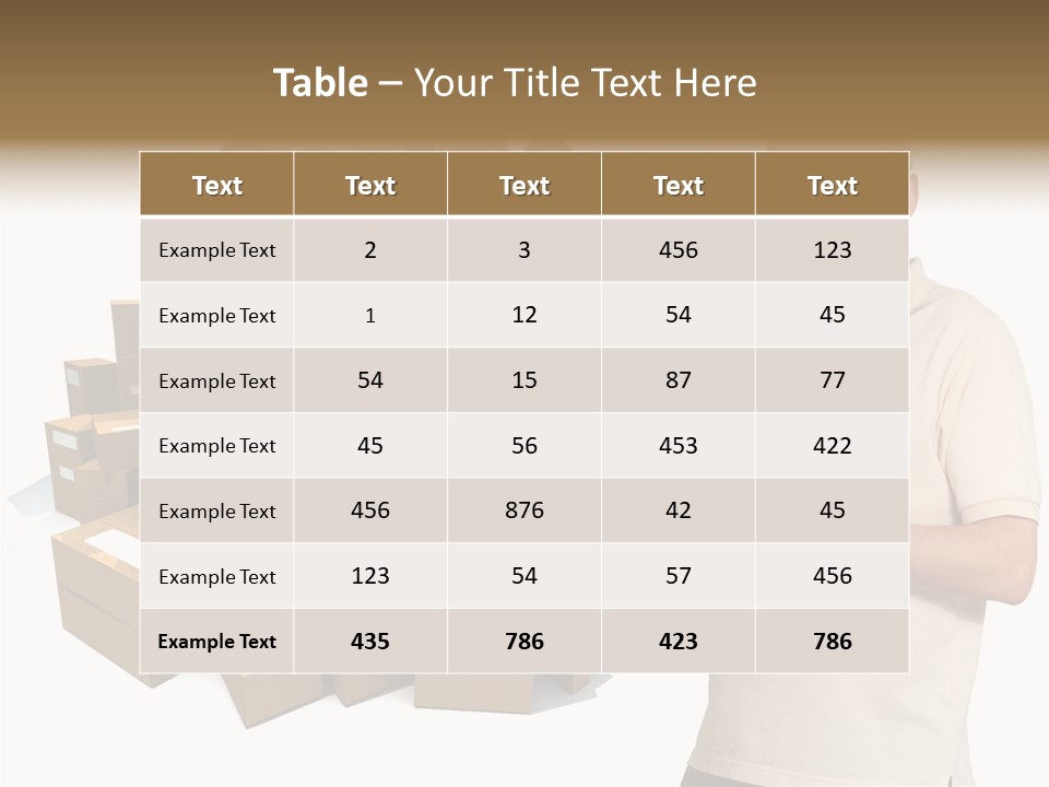 Heap Illustration Cargo PowerPoint Template