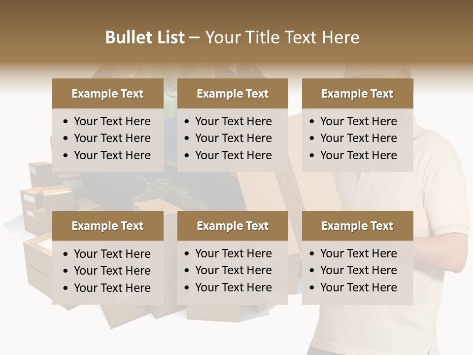 Heap Illustration Cargo PowerPoint Template
