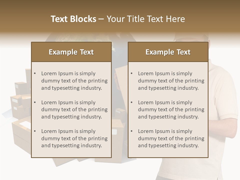 Heap Illustration Cargo PowerPoint Template