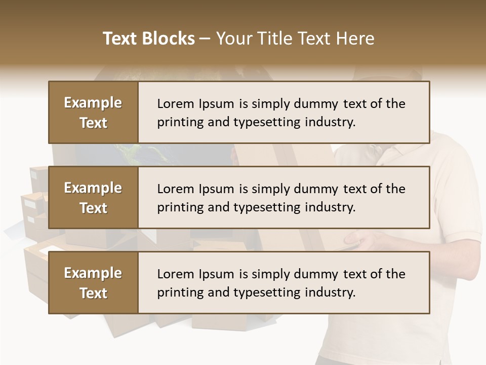 Heap Illustration Cargo PowerPoint Template