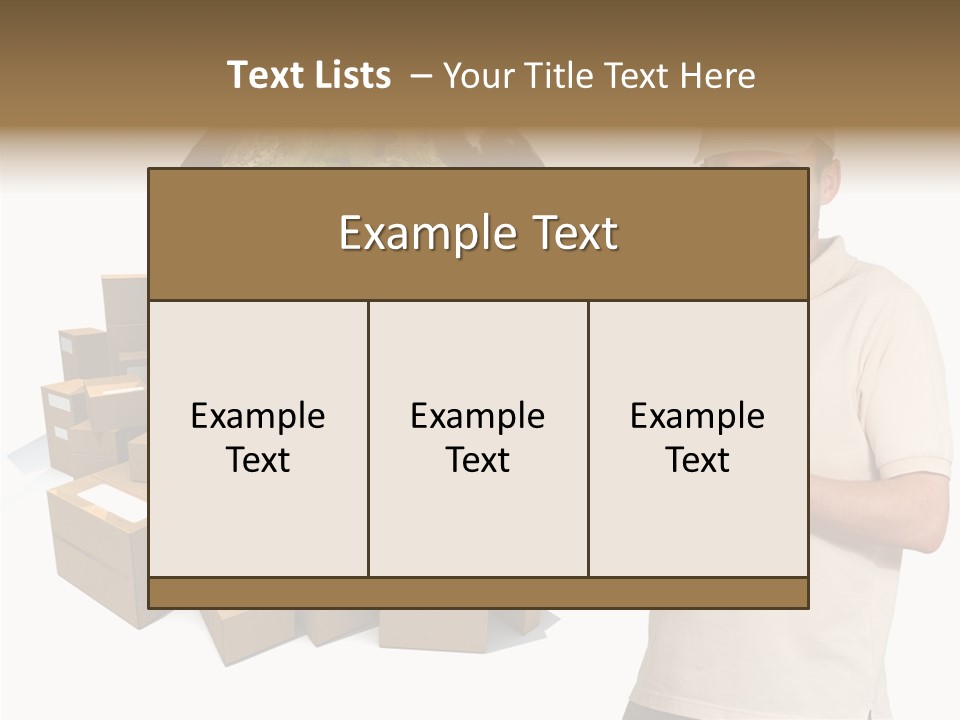 Heap Illustration Cargo PowerPoint Template