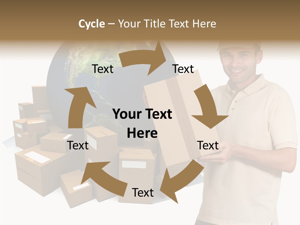 Heap Illustration Cargo PowerPoint Template