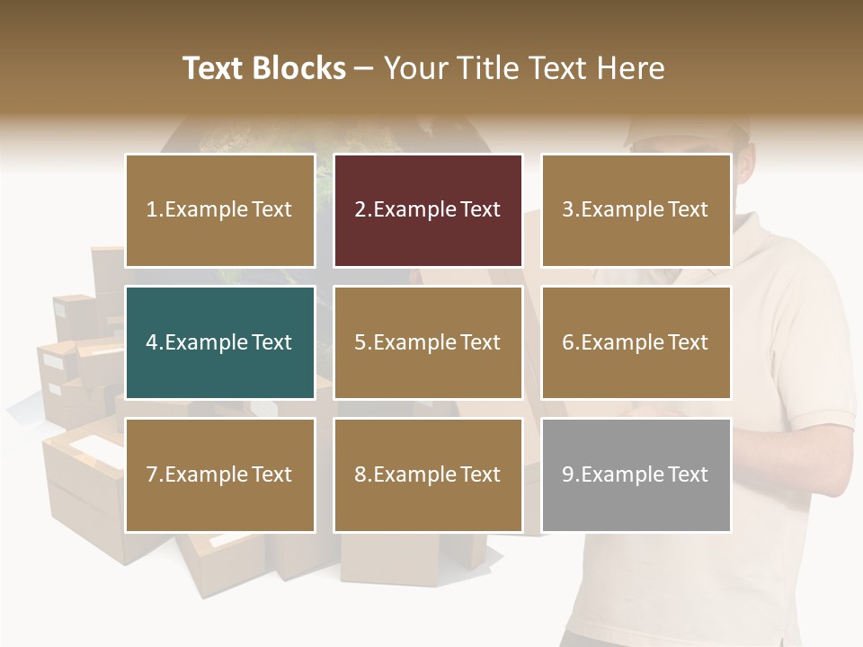 Heap Illustration Cargo PowerPoint Template