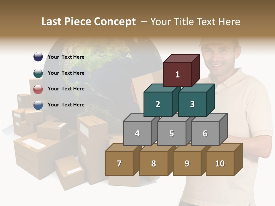 Heap Illustration Cargo PowerPoint Template
