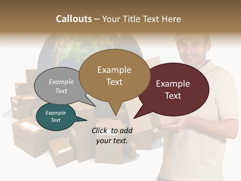 Heap Illustration Cargo PowerPoint Template