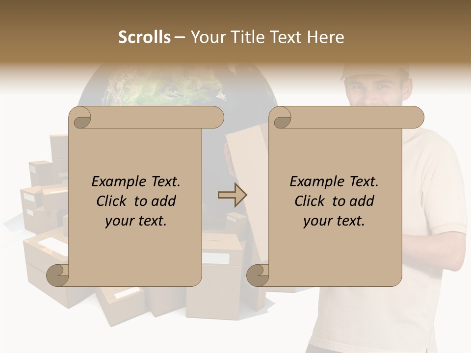 Heap Illustration Cargo PowerPoint Template
