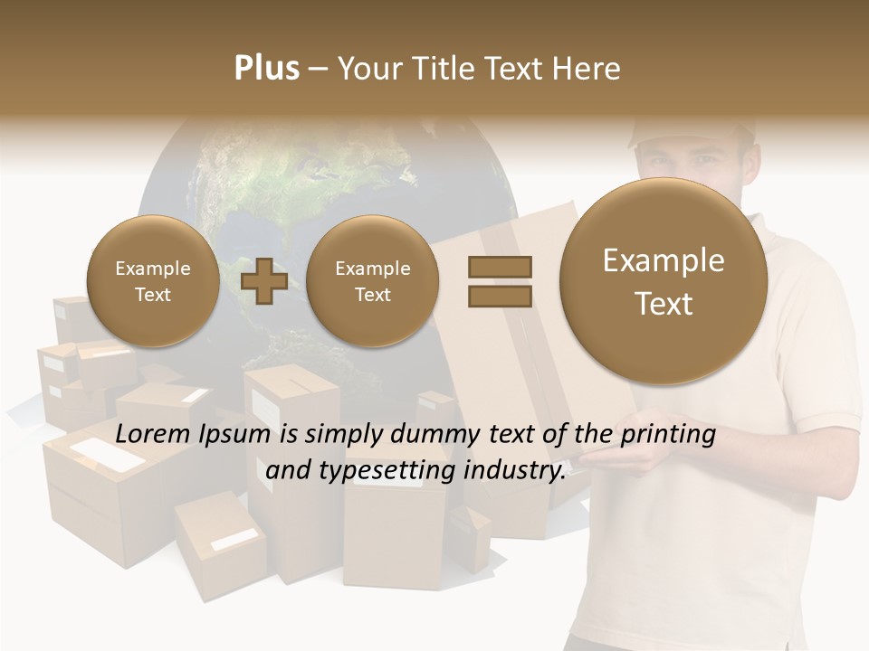 Heap Illustration Cargo PowerPoint Template