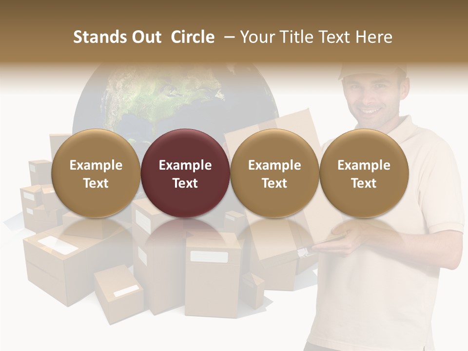 Heap Illustration Cargo PowerPoint Template