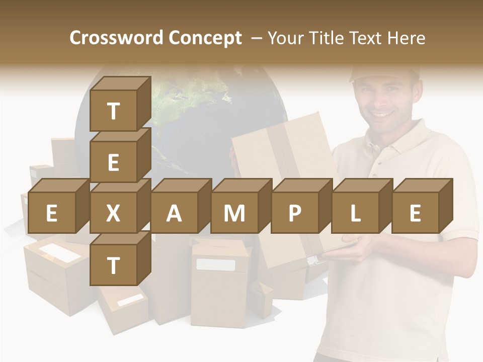 Heap Illustration Cargo PowerPoint Template