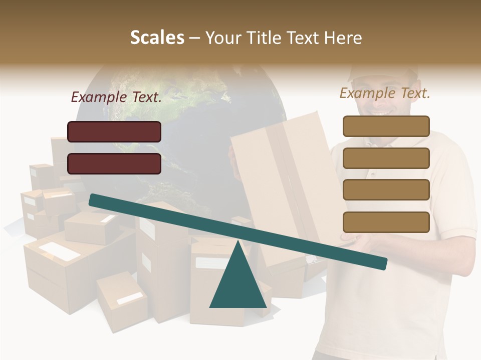 Heap Illustration Cargo PowerPoint Template