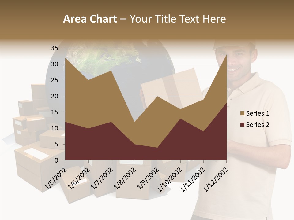 Heap Illustration Cargo PowerPoint Template