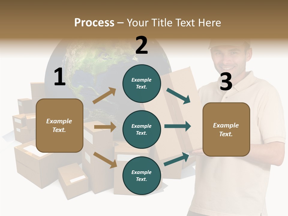 Heap Illustration Cargo PowerPoint Template