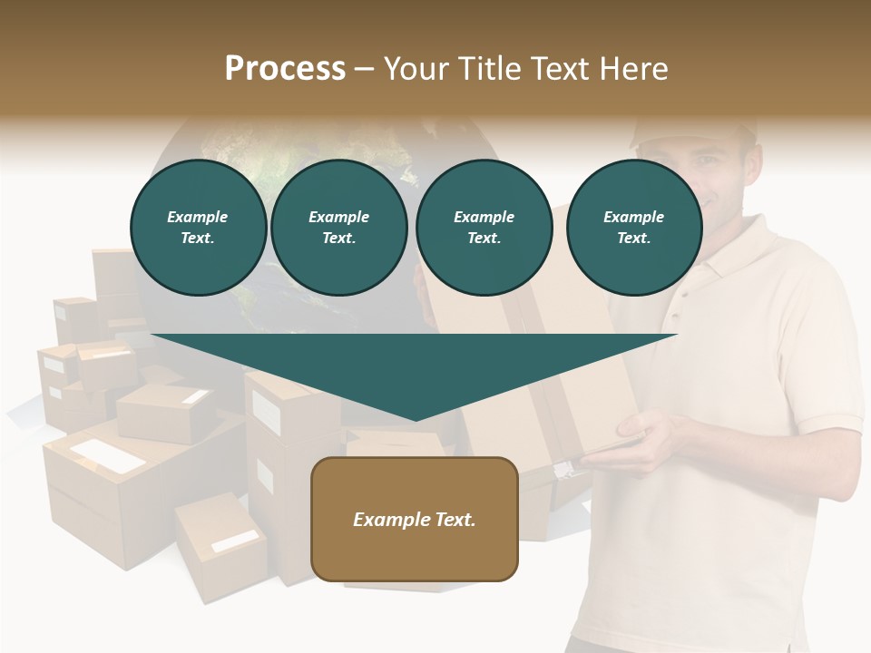 Heap Illustration Cargo PowerPoint Template