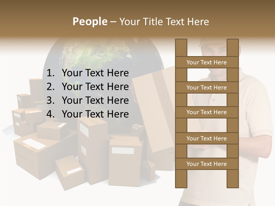 Heap Illustration Cargo PowerPoint Template