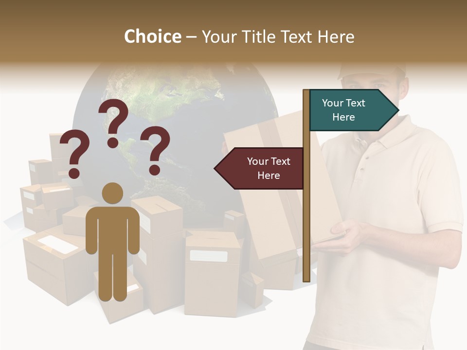 Heap Illustration Cargo PowerPoint Template