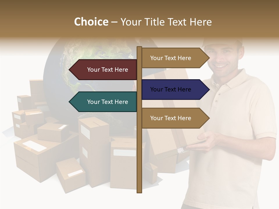 Heap Illustration Cargo PowerPoint Template
