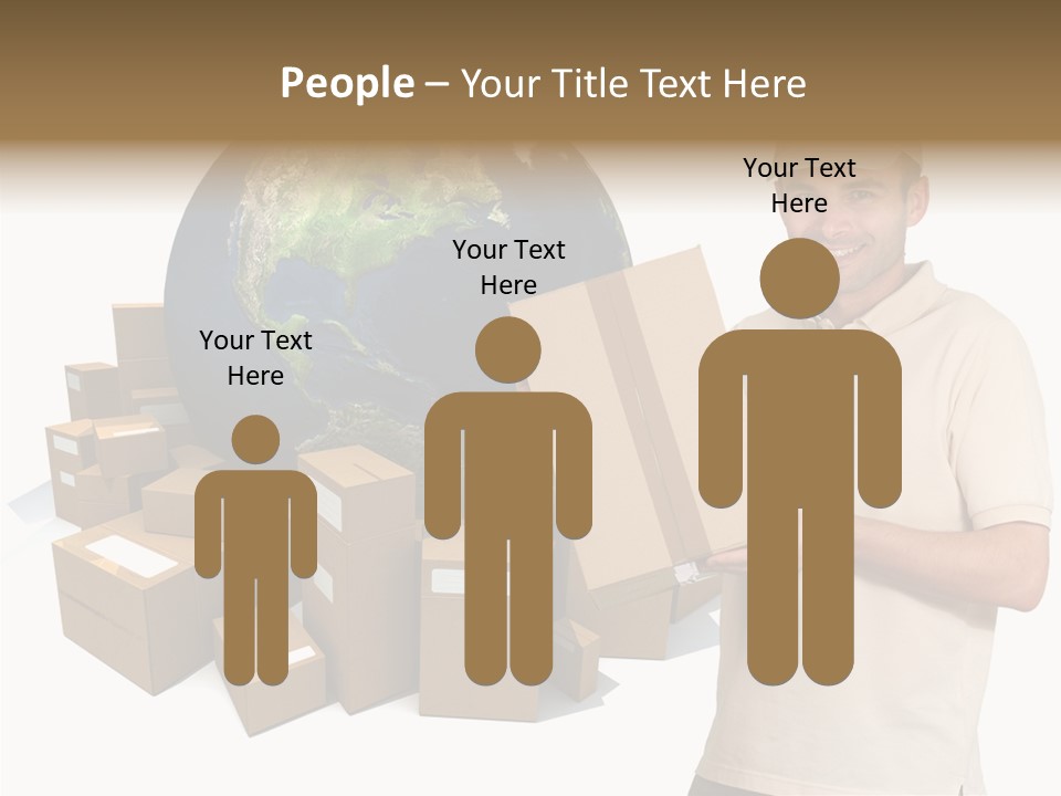 Heap Illustration Cargo PowerPoint Template