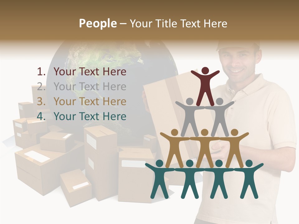 Heap Illustration Cargo PowerPoint Template