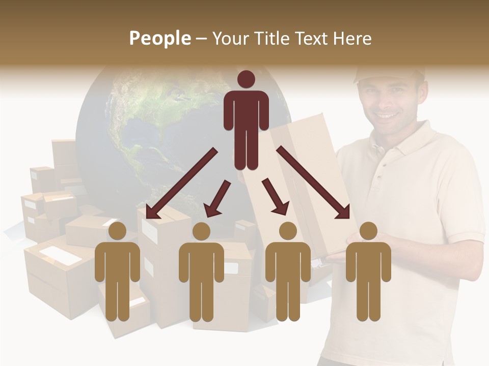 Heap Illustration Cargo PowerPoint Template