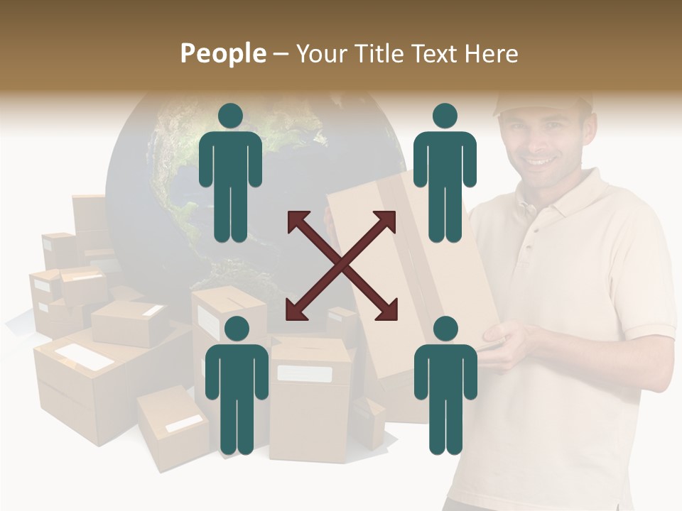 Heap Illustration Cargo PowerPoint Template