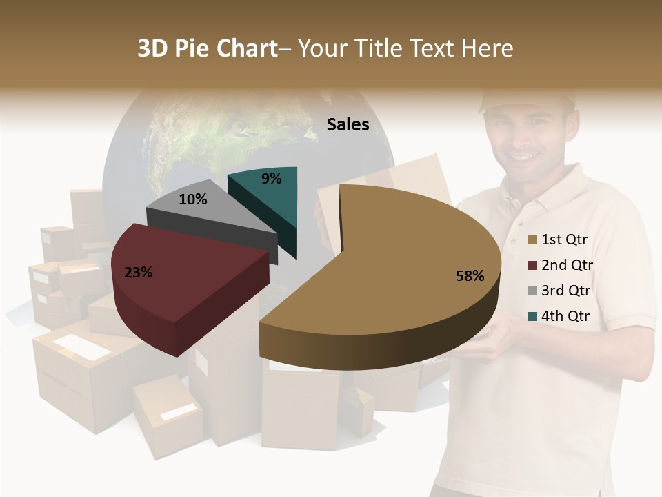 Heap Illustration Cargo PowerPoint Template