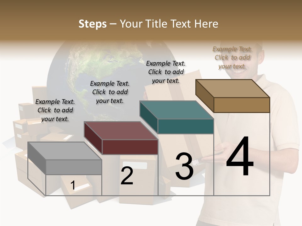 Heap Illustration Cargo PowerPoint Template