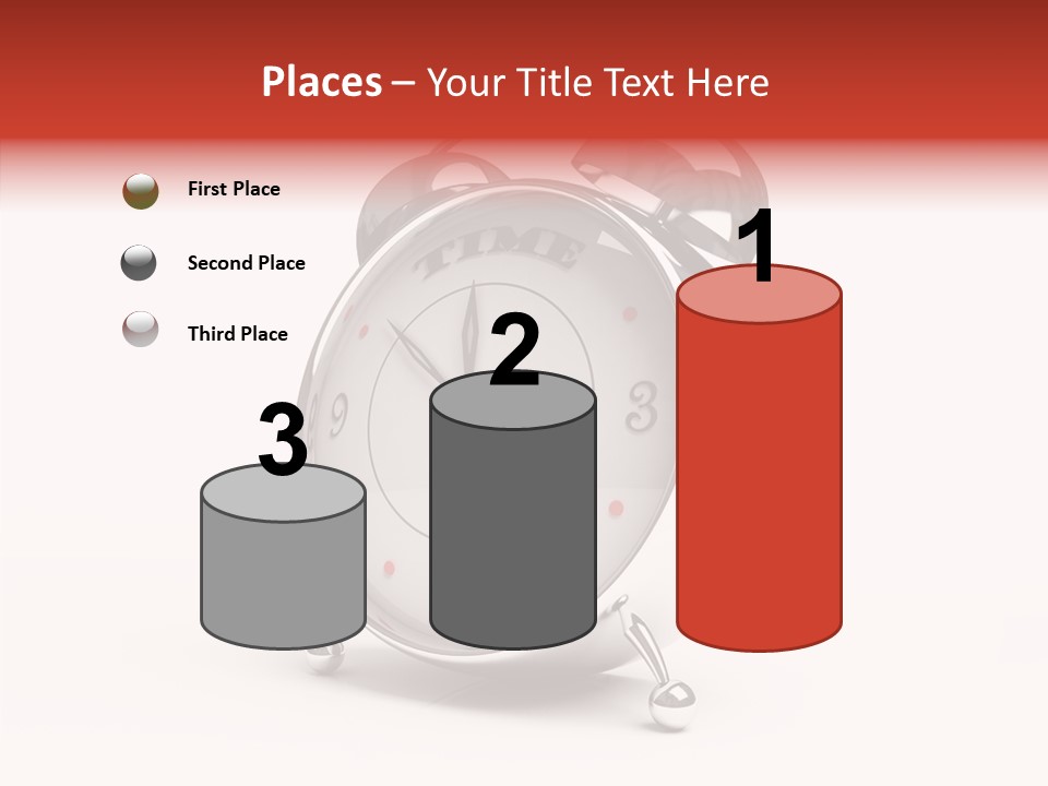 Black Second Counter PowerPoint Template