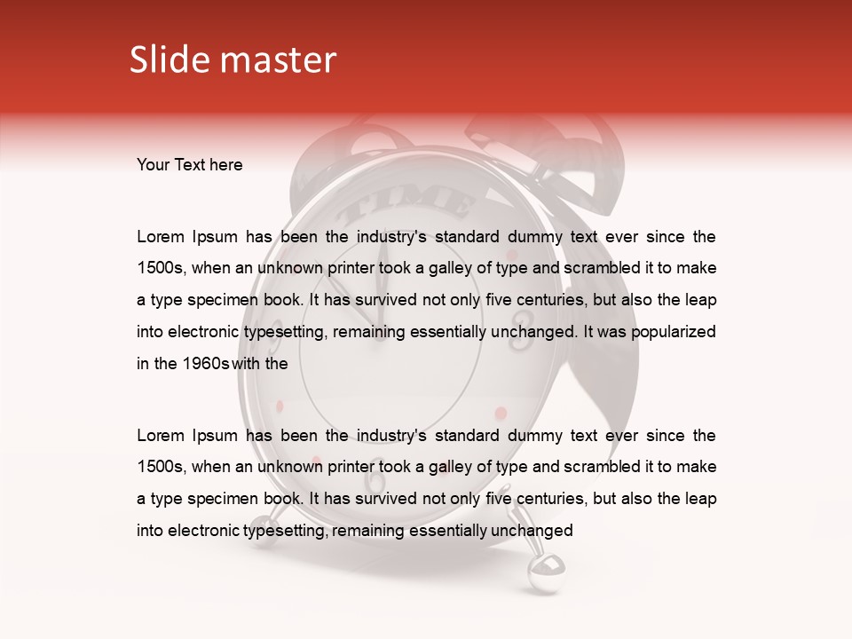 Black Second Counter PowerPoint Template