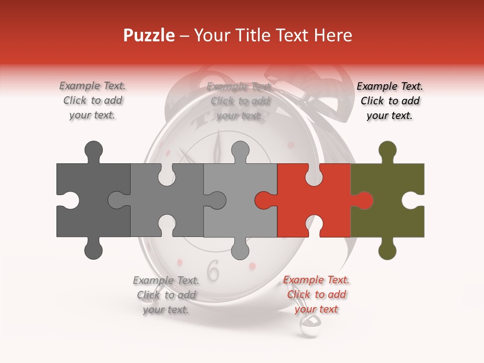 Black Second Counter PowerPoint Template