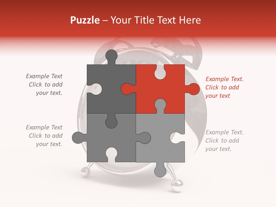 Black Second Counter PowerPoint Template