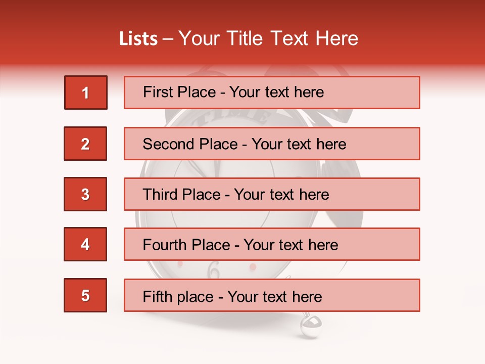 Black Second Counter PowerPoint Template