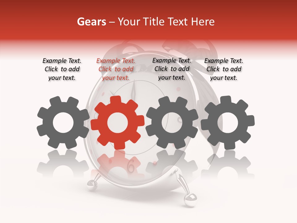 Black Second Counter PowerPoint Template