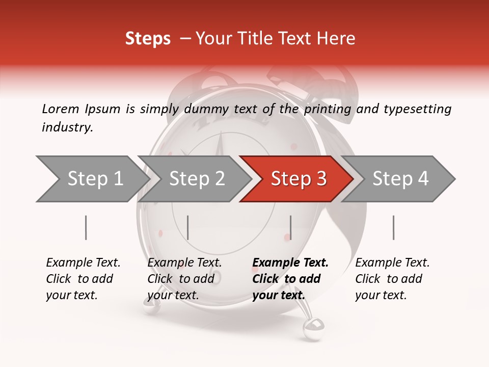 Black Second Counter PowerPoint Template