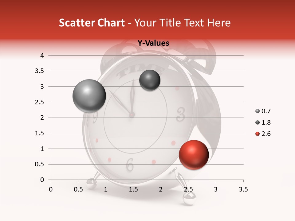 Black Second Counter PowerPoint Template