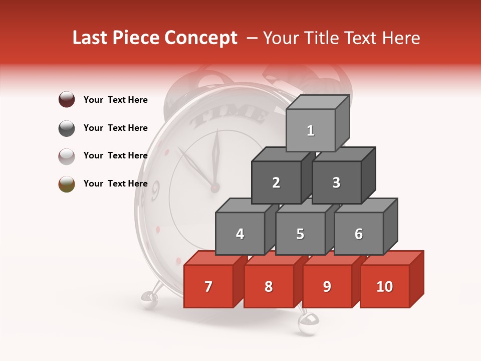 Black Second Counter PowerPoint Template