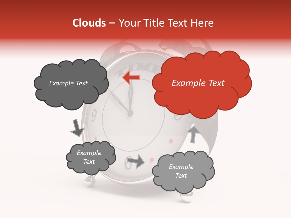 Black Second Counter PowerPoint Template
